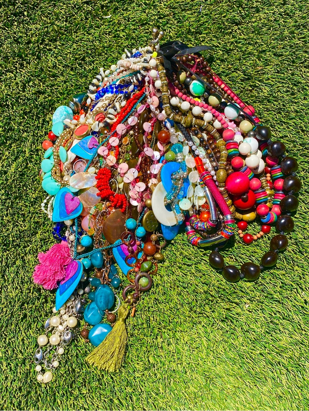 Mixed Color Women's Statement Necklace Collection